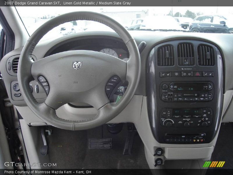 Linen Gold Metallic / Medium Slate Gray 2007 Dodge Grand Caravan SXT