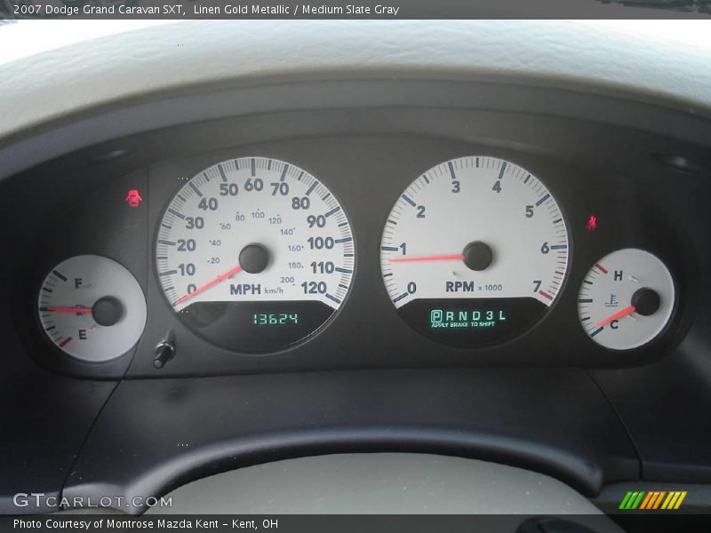 Linen Gold Metallic / Medium Slate Gray 2007 Dodge Grand Caravan SXT