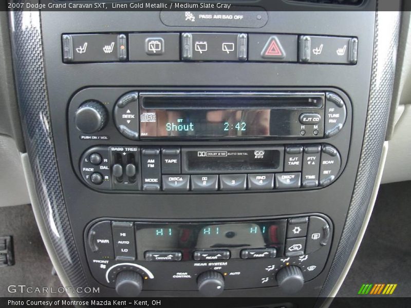 Linen Gold Metallic / Medium Slate Gray 2007 Dodge Grand Caravan SXT