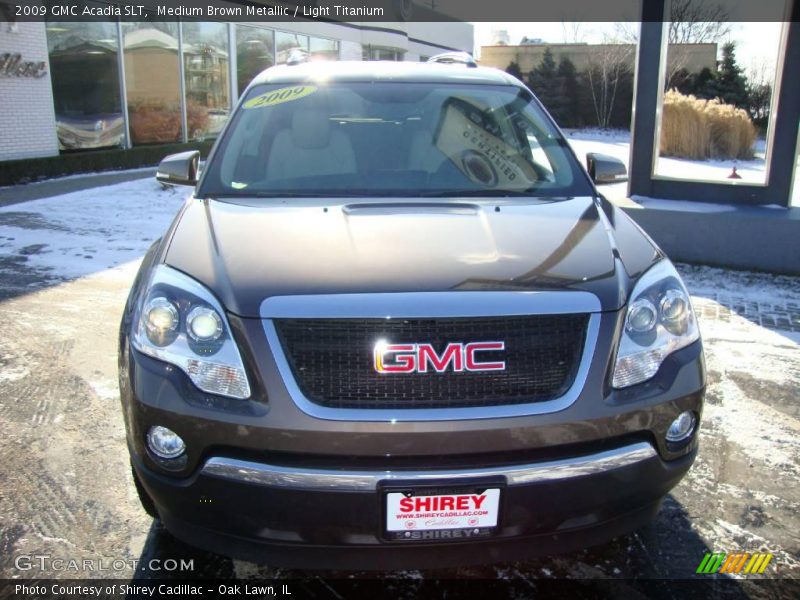 Medium Brown Metallic / Light Titanium 2009 GMC Acadia SLT