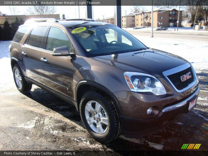 Medium Brown Metallic / Light Titanium 2009 GMC Acadia SLT