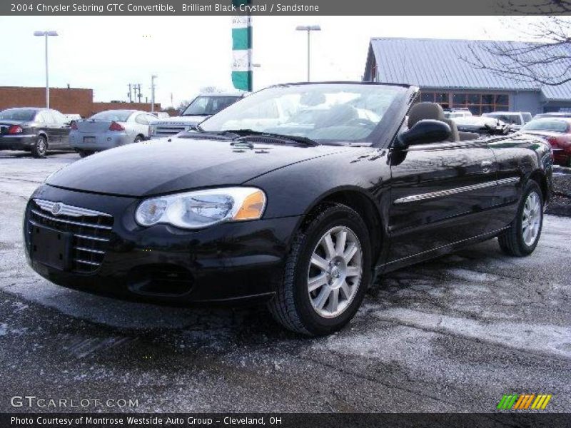 Brilliant Black Crystal / Sandstone 2004 Chrysler Sebring GTC Convertible