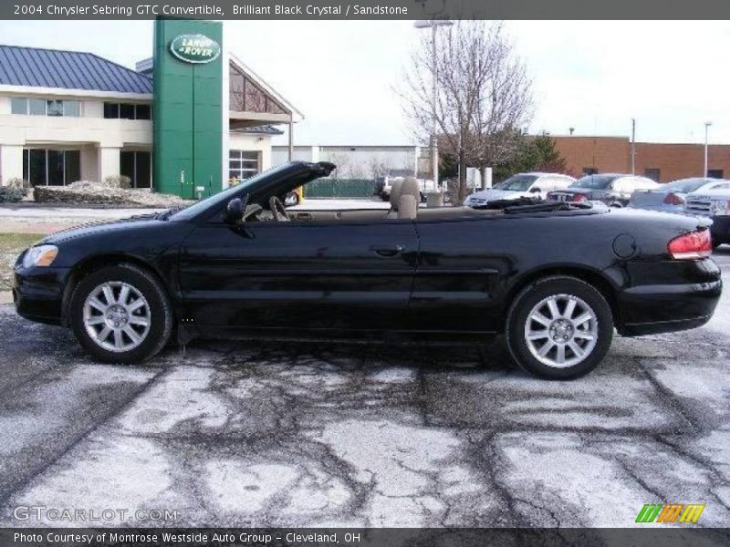 Brilliant Black Crystal / Sandstone 2004 Chrysler Sebring GTC Convertible