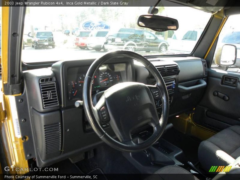 Inca Gold Metallic / Dark Slate Gray 2003 Jeep Wrangler Rubicon 4x4