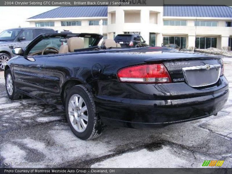 Brilliant Black Crystal / Sandstone 2004 Chrysler Sebring GTC Convertible