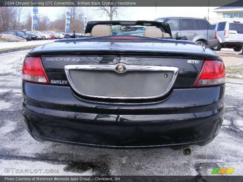 Brilliant Black Crystal / Sandstone 2004 Chrysler Sebring GTC Convertible