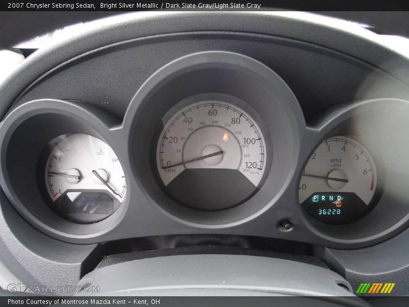Bright Silver Metallic / Dark Slate Gray/Light Slate Gray 2007 Chrysler Sebring Sedan