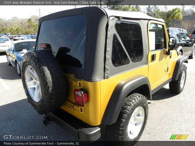 Inca Gold Metallic / Dark Slate Gray 2003 Jeep Wrangler Rubicon 4x4