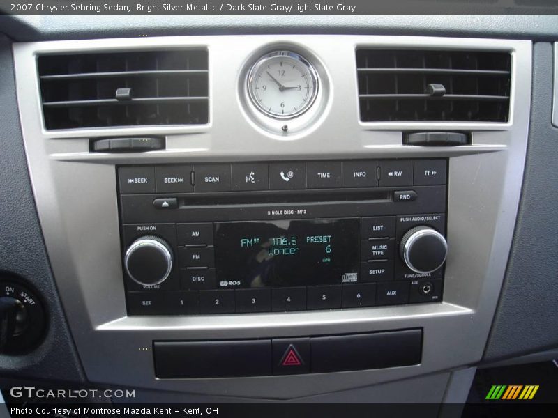 Bright Silver Metallic / Dark Slate Gray/Light Slate Gray 2007 Chrysler Sebring Sedan