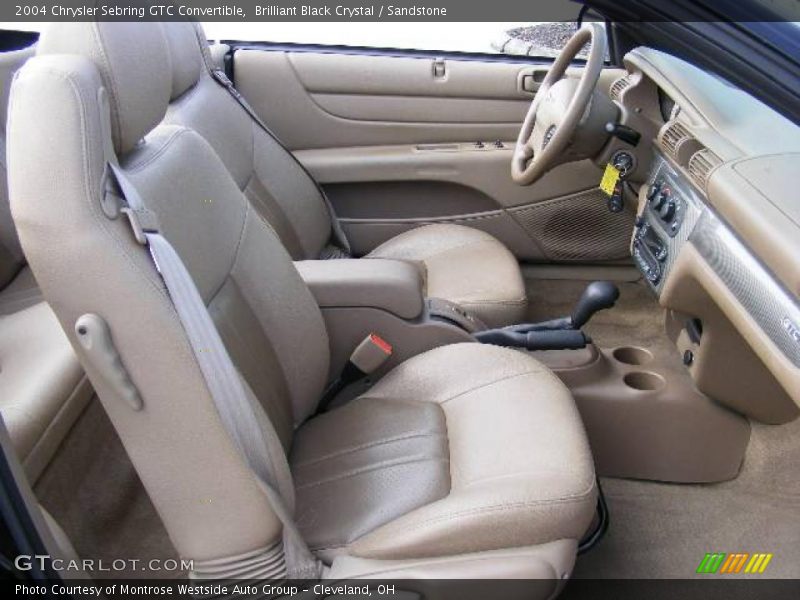 Brilliant Black Crystal / Sandstone 2004 Chrysler Sebring GTC Convertible