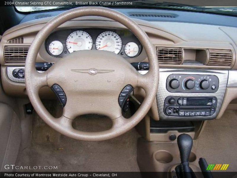 Brilliant Black Crystal / Sandstone 2004 Chrysler Sebring GTC Convertible