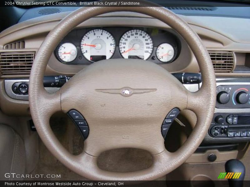 Brilliant Black Crystal / Sandstone 2004 Chrysler Sebring GTC Convertible