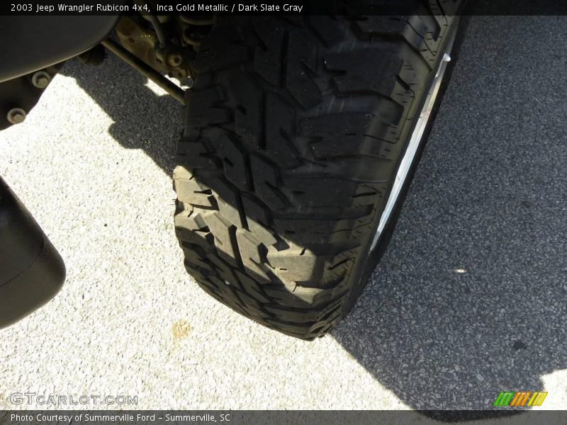 Inca Gold Metallic / Dark Slate Gray 2003 Jeep Wrangler Rubicon 4x4
