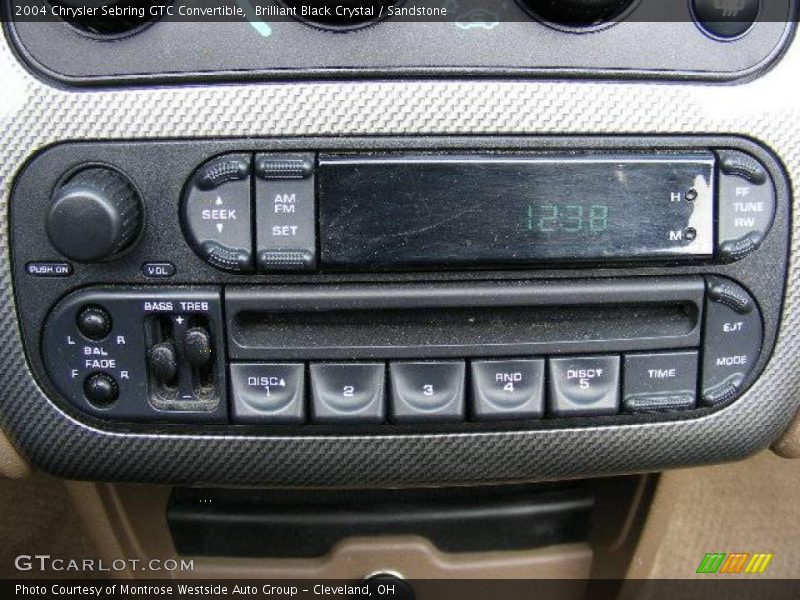Brilliant Black Crystal / Sandstone 2004 Chrysler Sebring GTC Convertible