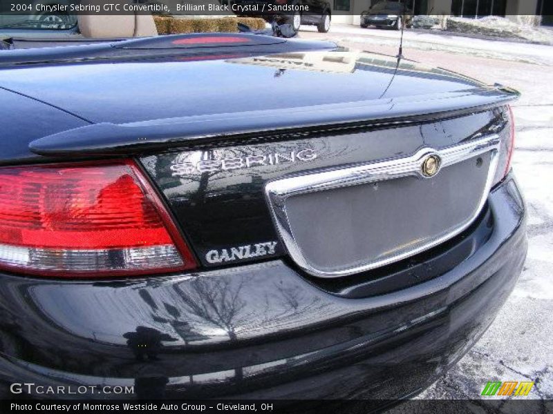 Brilliant Black Crystal / Sandstone 2004 Chrysler Sebring GTC Convertible