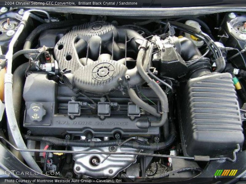 Brilliant Black Crystal / Sandstone 2004 Chrysler Sebring GTC Convertible