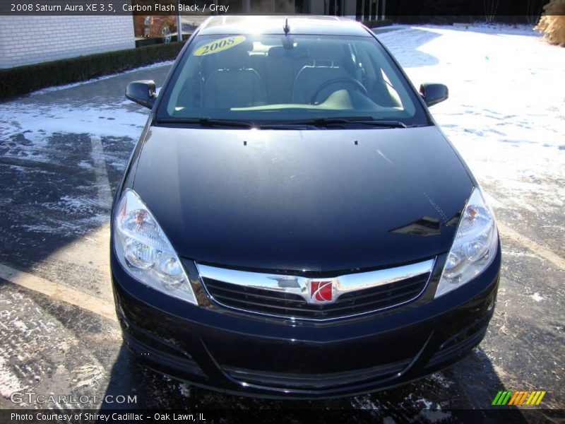 Carbon Flash Black / Gray 2008 Saturn Aura XE 3.5