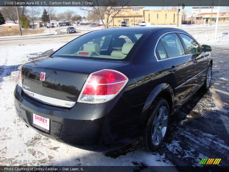 Carbon Flash Black / Gray 2008 Saturn Aura XE 3.5