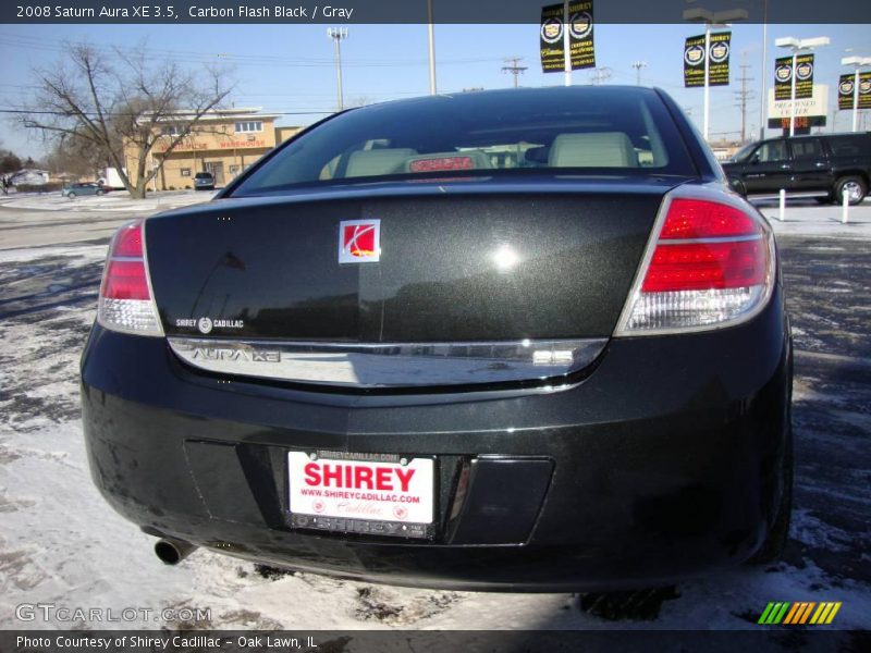 Carbon Flash Black / Gray 2008 Saturn Aura XE 3.5