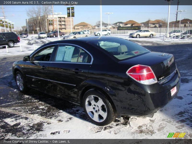 Carbon Flash Black / Gray 2008 Saturn Aura XE 3.5
