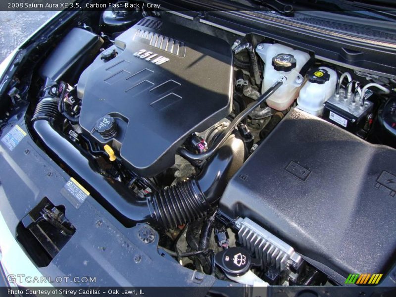 Carbon Flash Black / Gray 2008 Saturn Aura XE 3.5