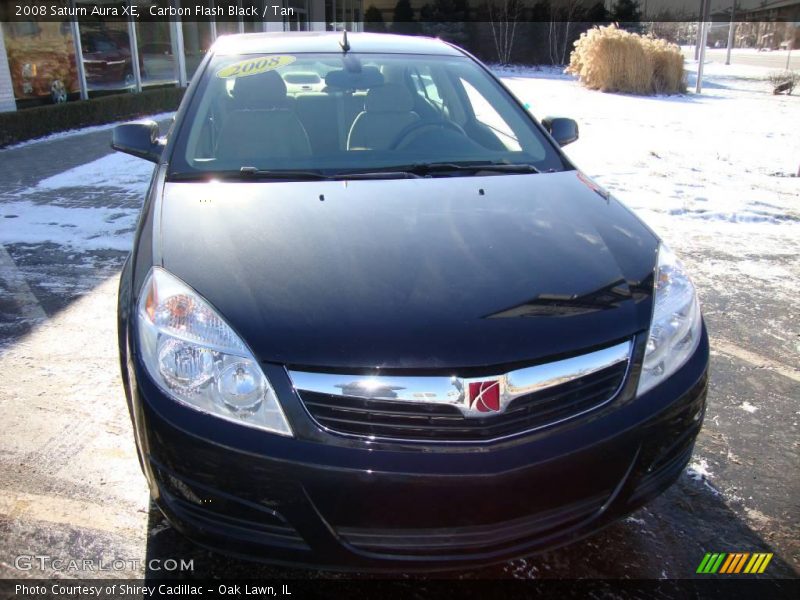 Carbon Flash Black / Tan 2008 Saturn Aura XE