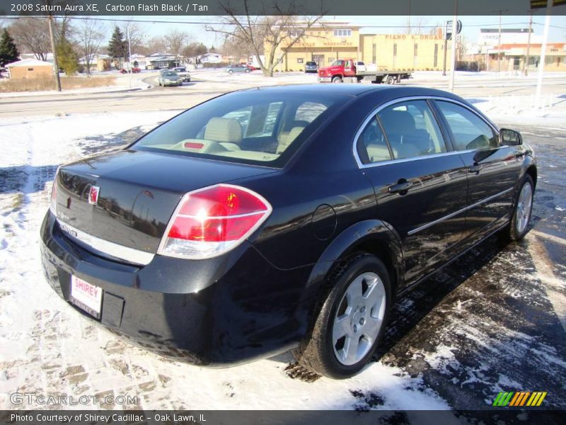 Carbon Flash Black / Tan 2008 Saturn Aura XE