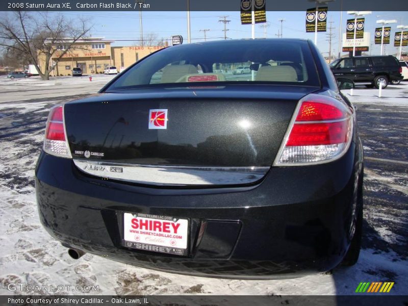 Carbon Flash Black / Tan 2008 Saturn Aura XE