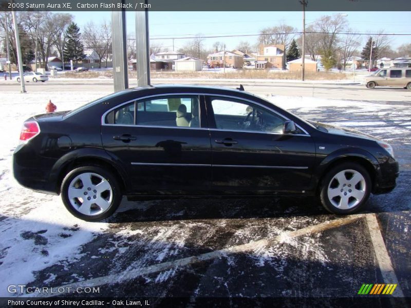 Carbon Flash Black / Tan 2008 Saturn Aura XE