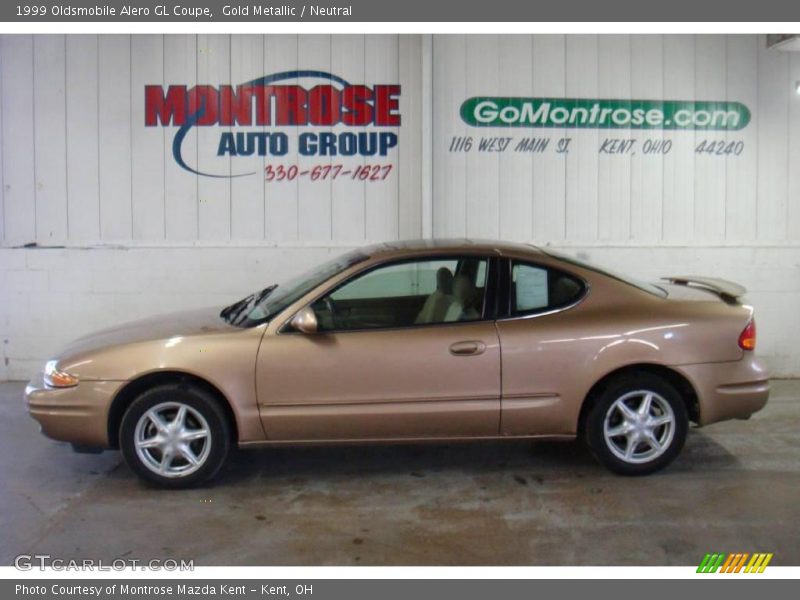 Gold Metallic / Neutral 1999 Oldsmobile Alero GL Coupe