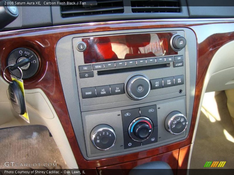 Carbon Flash Black / Tan 2008 Saturn Aura XE