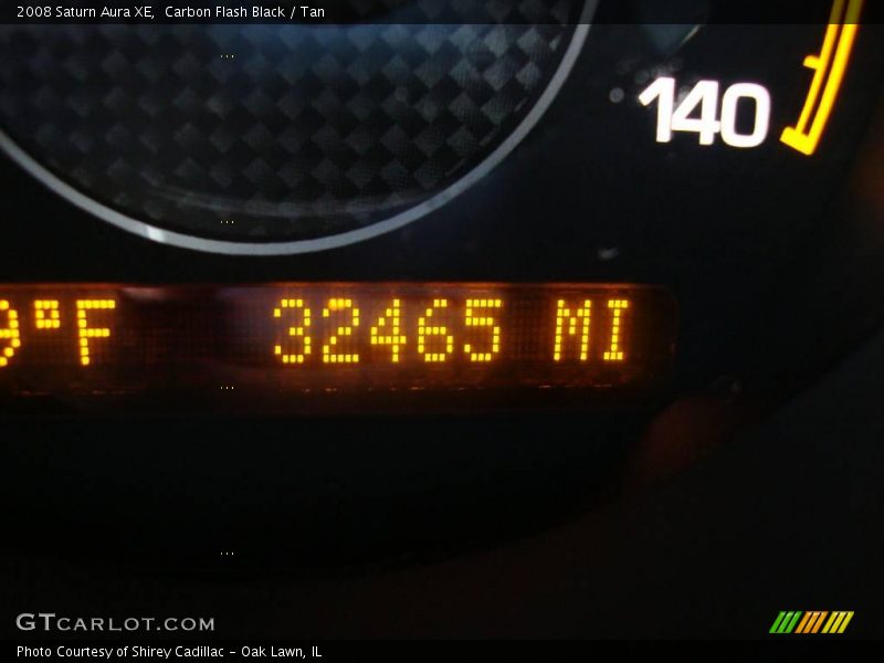 Carbon Flash Black / Tan 2008 Saturn Aura XE