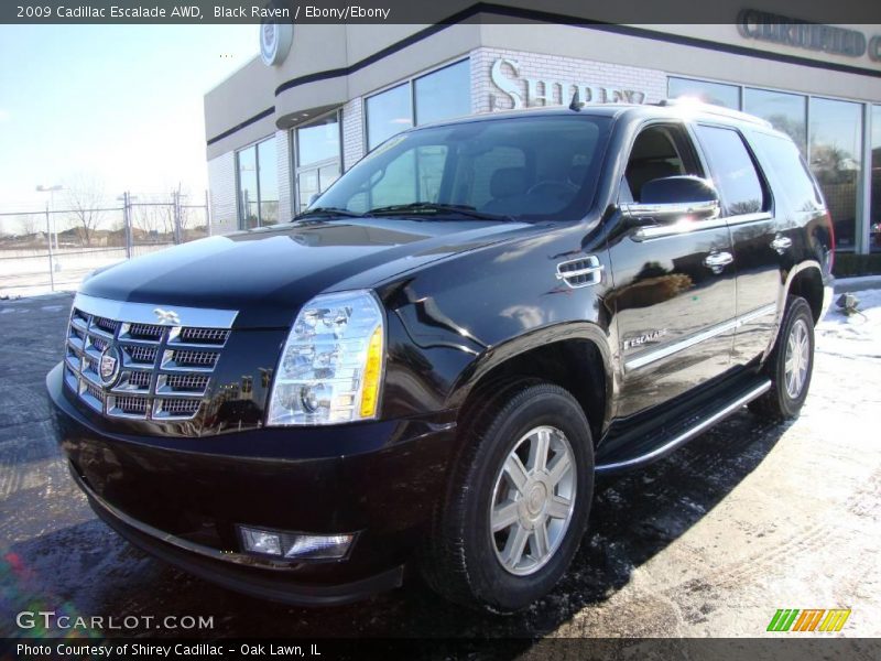 Black Raven / Ebony/Ebony 2009 Cadillac Escalade AWD