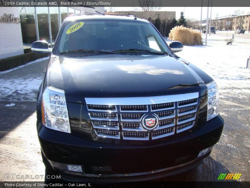 Black Raven / Ebony/Ebony 2009 Cadillac Escalade AWD