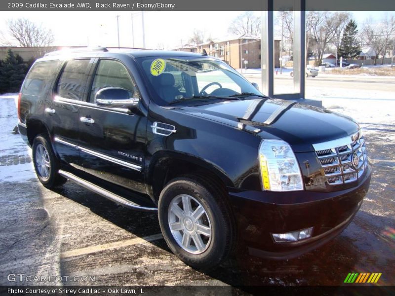 Black Raven / Ebony/Ebony 2009 Cadillac Escalade AWD