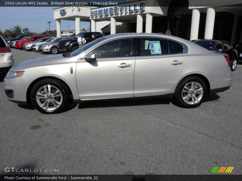 Brilliant Silver Metallic / Charcoal Black 2009 Lincoln MKS Sedan