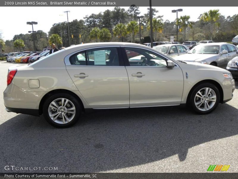 Brilliant Silver Metallic / Charcoal Black 2009 Lincoln MKS Sedan