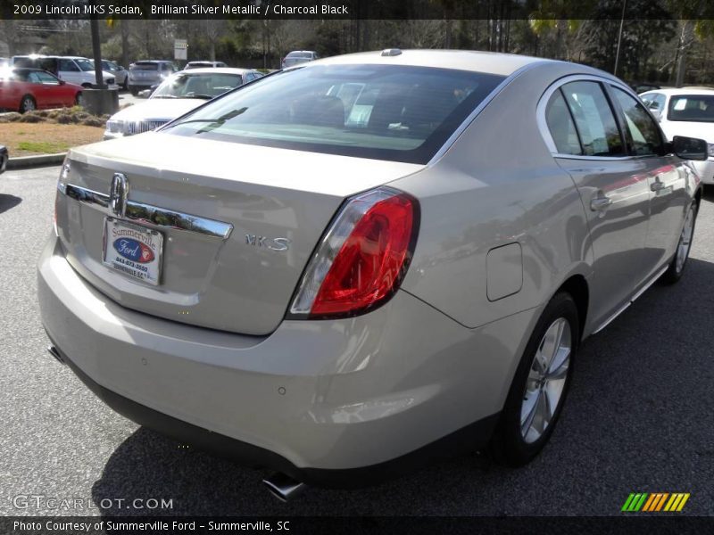 Brilliant Silver Metallic / Charcoal Black 2009 Lincoln MKS Sedan