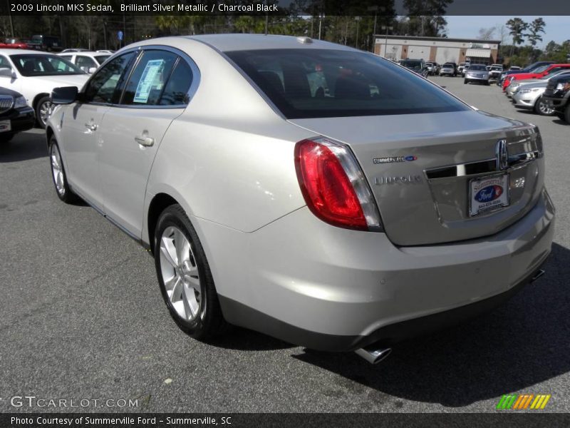 Brilliant Silver Metallic / Charcoal Black 2009 Lincoln MKS Sedan