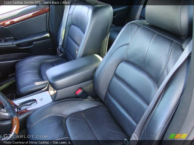 Sable Black / Black 2003 Cadillac DeVille DTS