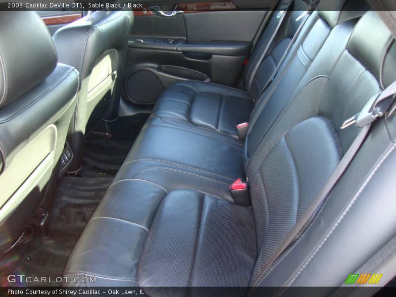 Sable Black / Black 2003 Cadillac DeVille DTS