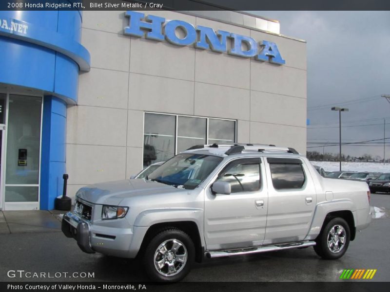 Billet Silver Metallic / Gray 2008 Honda Ridgeline RTL