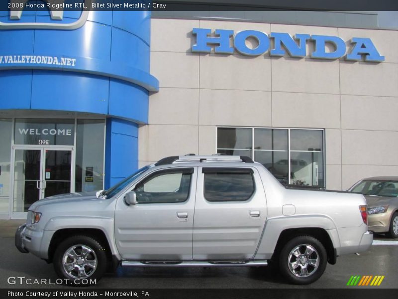 Billet Silver Metallic / Gray 2008 Honda Ridgeline RTL