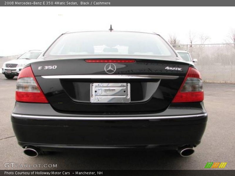 Black / Cashmere 2008 Mercedes-Benz E 350 4Matic Sedan