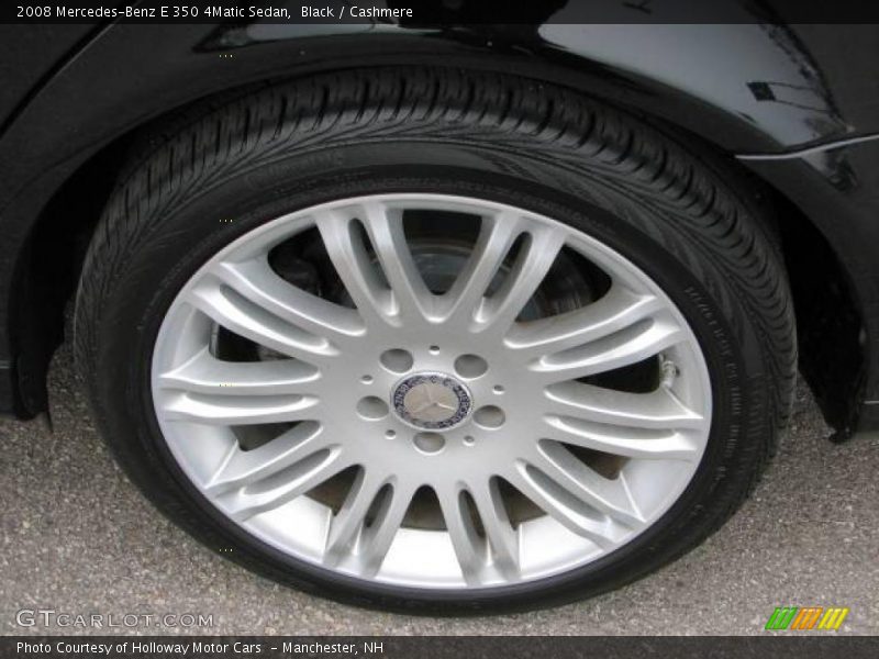 Black / Cashmere 2008 Mercedes-Benz E 350 4Matic Sedan