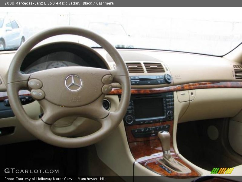 Black / Cashmere 2008 Mercedes-Benz E 350 4Matic Sedan