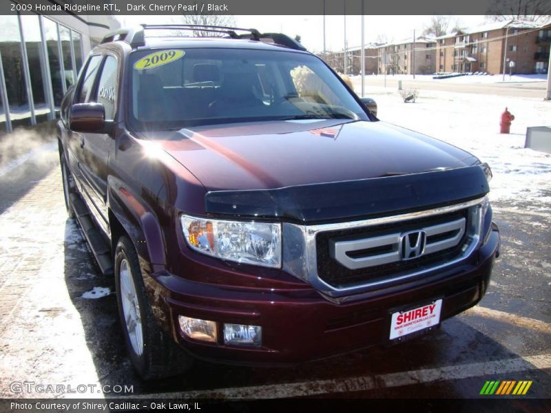 Dark Cherry Pearl / Black 2009 Honda Ridgeline RTL