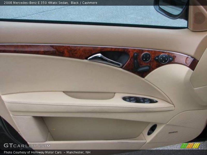 Black / Cashmere 2008 Mercedes-Benz E 350 4Matic Sedan