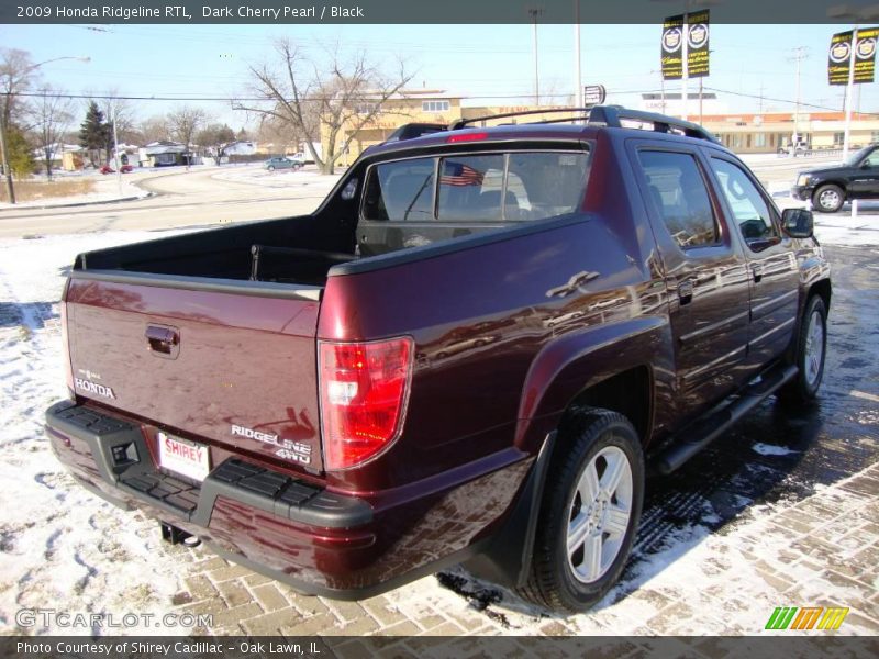 Dark Cherry Pearl / Black 2009 Honda Ridgeline RTL