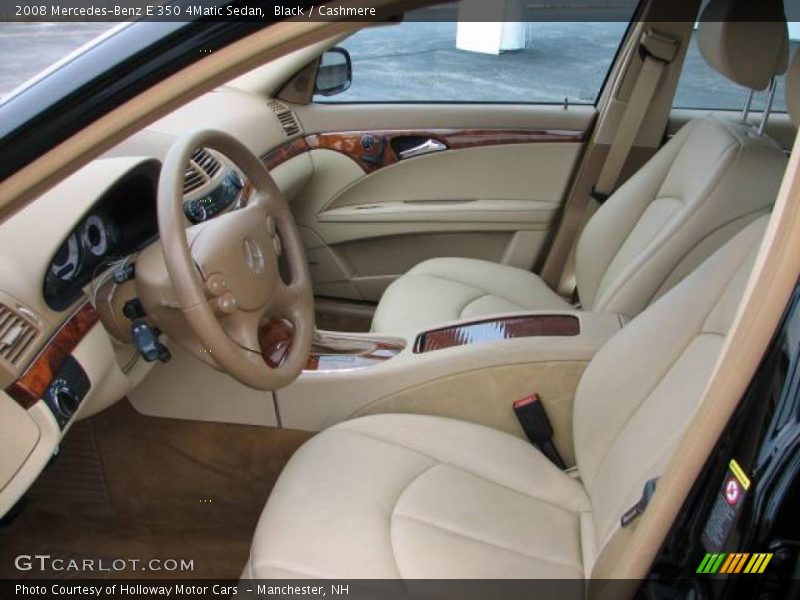 Black / Cashmere 2008 Mercedes-Benz E 350 4Matic Sedan